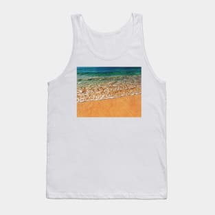 green ocean waves Tank Top